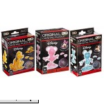 Mickey Mouse Minnie Mouse and Pluto Original 3D Crystal Puzzle Bundle 3 Puzzles -  B076RPT1H9